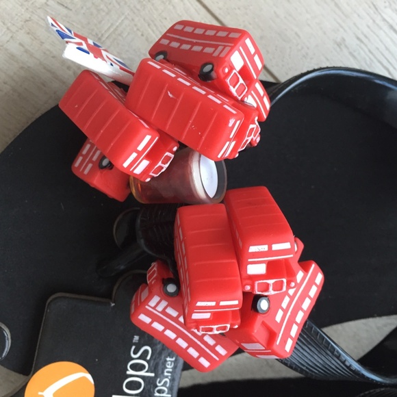 Hotflops London flip flops [original] size m black sole 3.5cm 2/$35 - Picture 7 of 10